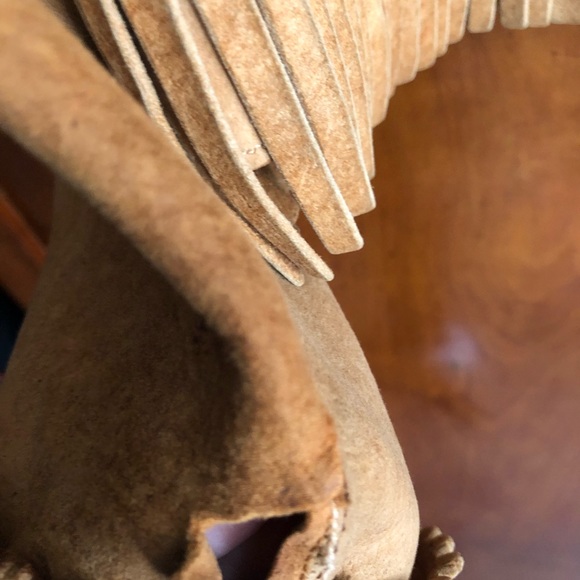 Unique vintage woman’s deer suede fringe jacket . - Picture 4 of 6